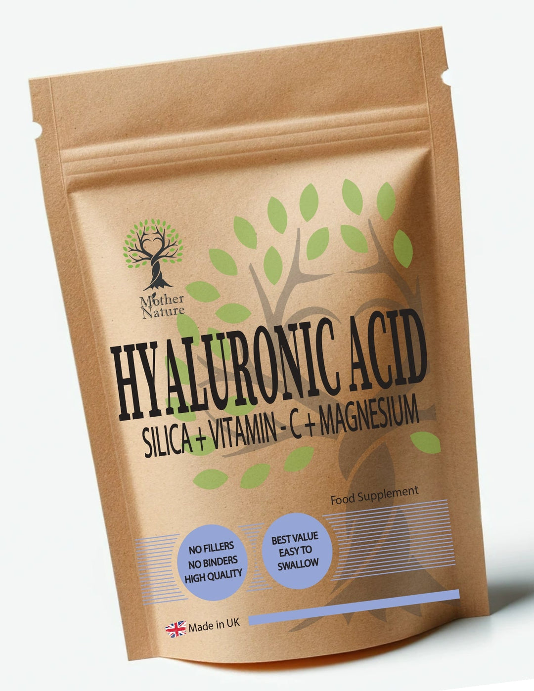 Hyaluronic Acid Capsules 380mg High Strength Hyaluronic Acid Powder Vitamin C Magnesium Vegan Supplements Eco - friendly - MOTHER NATURE SUPPLEMENTSHyaluronic Acid Capsules 380mg High Strength Hyaluronic Acid Powder Vitamin C Magnesium Vegan Supplements Eco - friendlyDiet Supplementss