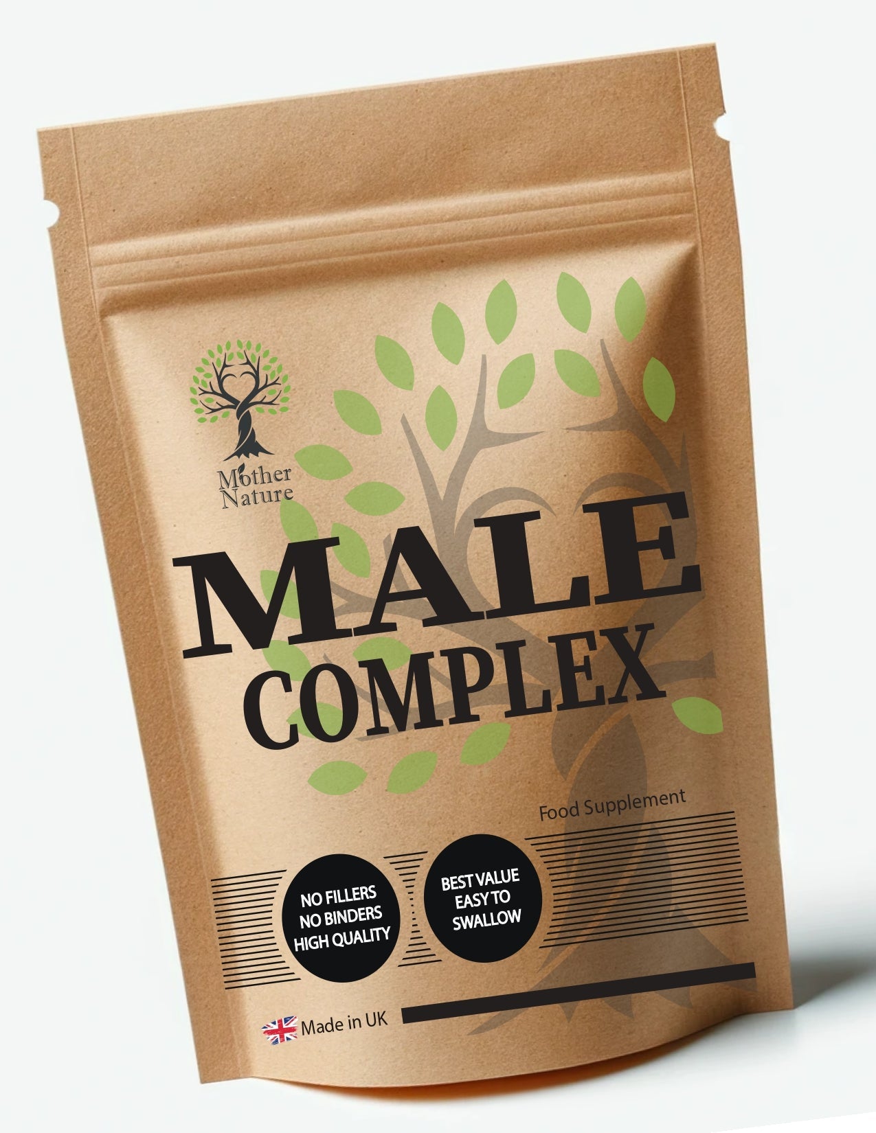 Male Complex Capsules Clean Natural Eco-friendly Plant-based Red