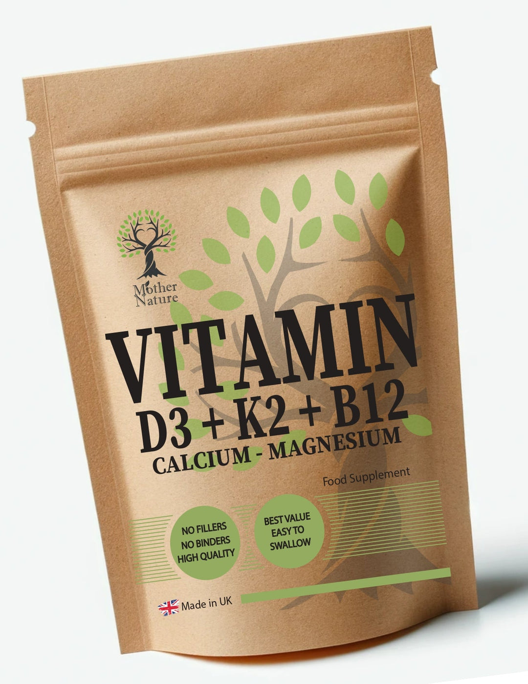 Vitamin D3 10000iu K2 MK7 Calcium Magnesium Vitamin B12 10000mcg Natural Vegan D3 - MOTHER NATURE SUPPLEMENTSVitamin D3 10000iu K2 MK7 Calcium Magnesium Vitamin B12 10000mcg Natural Vegan D3Diet Supplementss