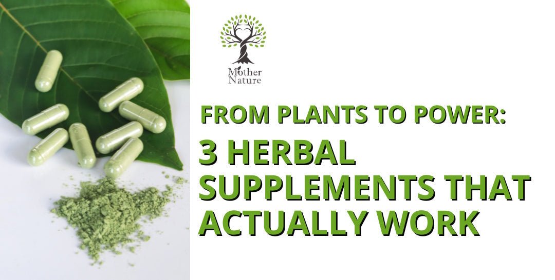 From Plants to Power: 3 Herbal Supplements That Actually Work - MOTHER NATURE SUPPLEMENTS