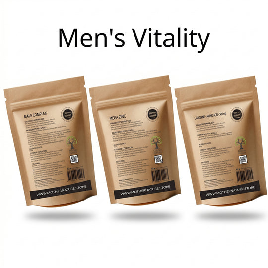 Men's Vitality Stack – Male Complex, Zinc & L-Arginine – Mother Nature