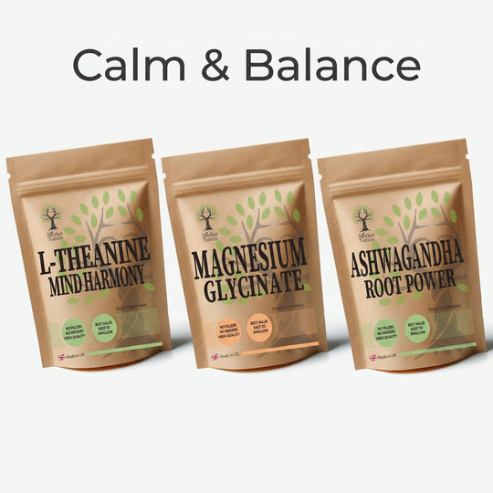 Rest & Recovery Stack – Magnesium Glycinate, L-Theanine & Ashwagandha – Mother Nature