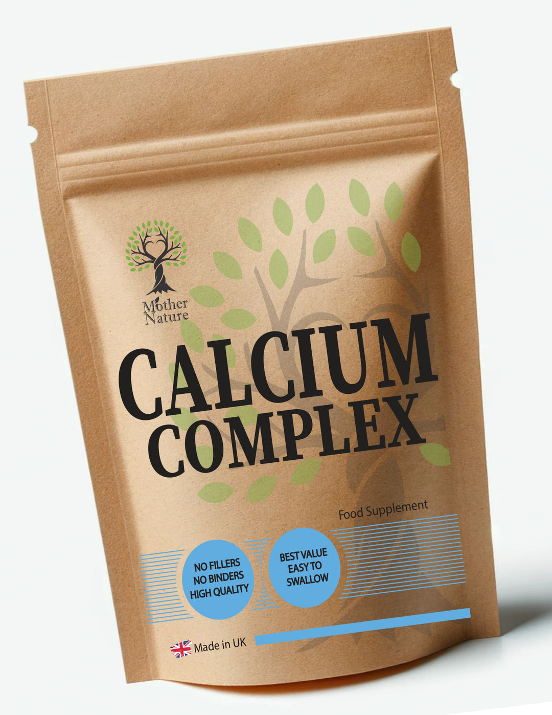 Calcium Complex 500 mg – Mother Nature - bottle front