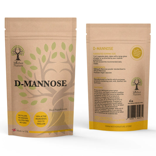 D-mannose Capsules 500mg Supports Healthy Urinary Tract, Cystitis Relief, UTI