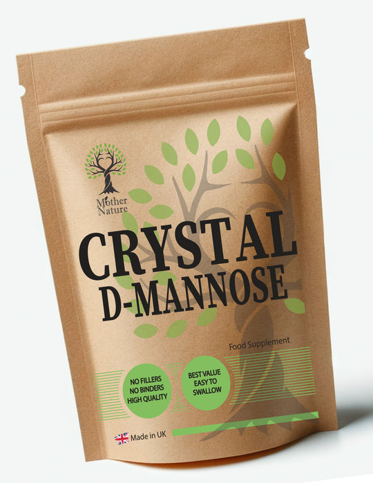 D Mannose Capsules 500 mg – Mother Nature - bottle front