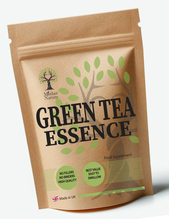 Green Tea Extract Capsules 500 mg – Mother Nature - bottle front