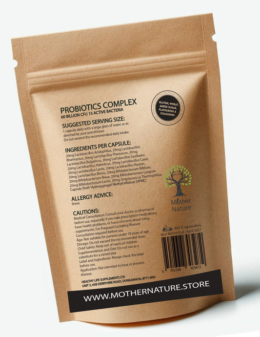 Probiotics 60 Billion CFU High Potency Clean Natural Probiotics For Gut Health Eco-friendly Best Vegan Supplements Probiotics Capsules Holistic Health