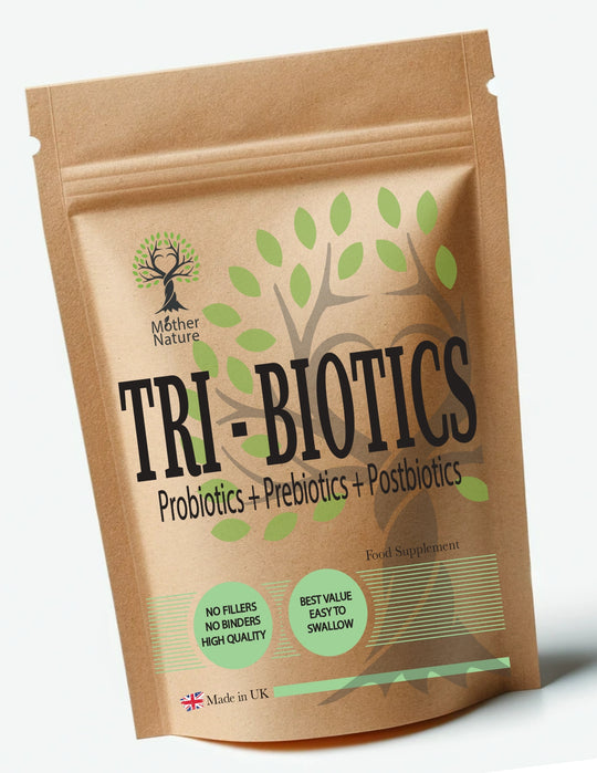 Tri-Biotics Complex – Advanced Probiotics, Prebiotics & Postbiotics Gut Health – Mother Nature