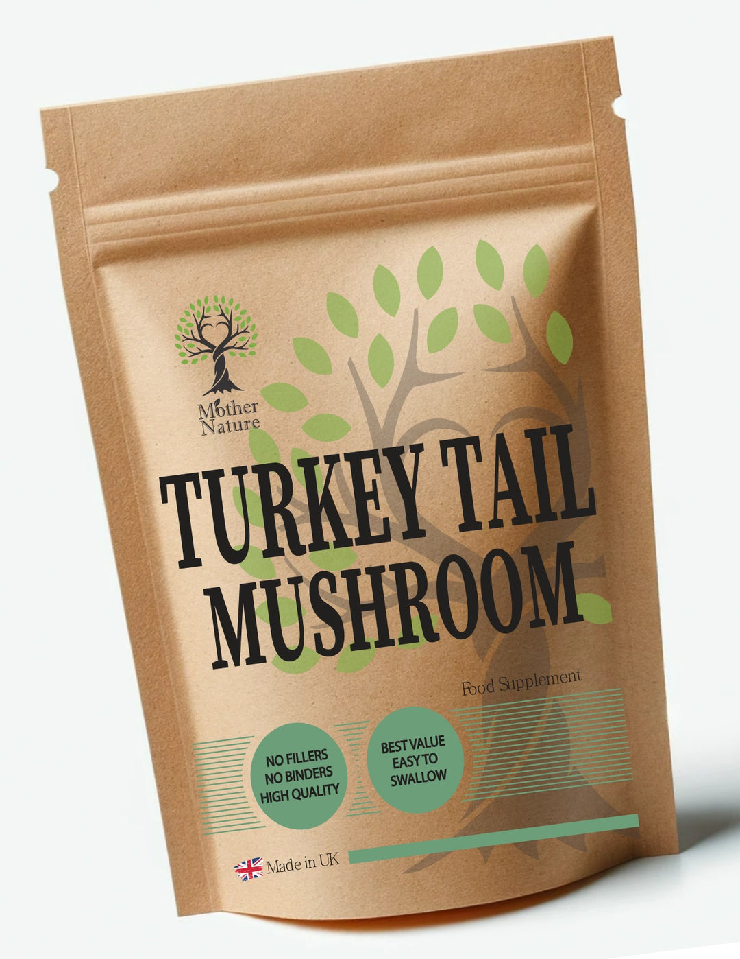 Turkey Tail Mushroom Extract 500 mg - bottle front