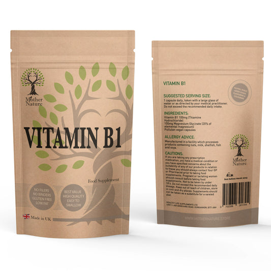 Vitamin B1 Capsules 100mg Vitamin B1 Vegan Vitamin B1 Supplement Thiamine Powder