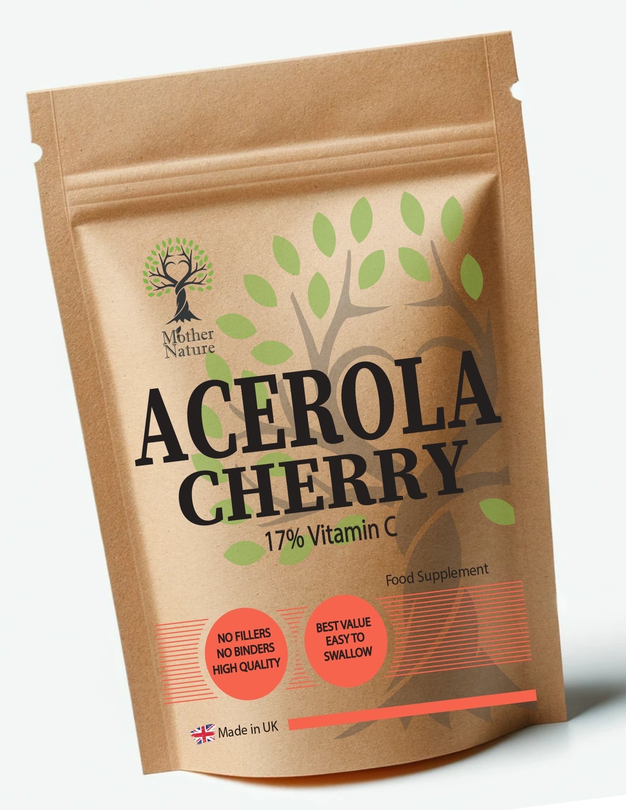 Acerola Cherry Capsules 500mg Clean Natural Vitamin C Powder Eco - friendly Best Vegan Supplements Plant - based Holistic Health - MOTHER NATURE SUPPLEMENTSAcerola Cherry Capsules 500mg Clean Natural Vitamin C Powder Eco - friendly Best Vegan Supplements Plant - based Holistic HealthDiet Supplementss