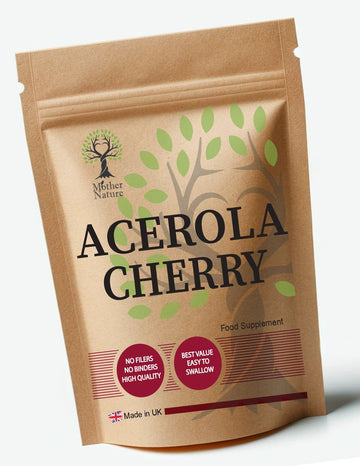 Acerola Cherry Capsules 600mg High Strength Acerola Cherry Powder Natural Supplement - MOTHER NATURE SUPPLEMENTSAcerola Cherry Capsules 600mg High Strength Acerola Cherry Powder Natural Supplement