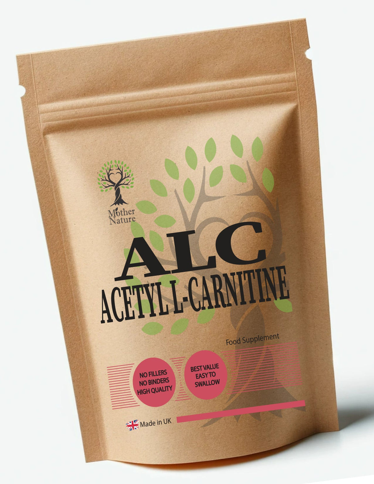 Acetyl L Carnitine Capsules 500 mg – Mother Nature - MOTHER NATURE SUPPLEMENTSAcetyl L Carnitine Capsules 500 mg – Mother NatureDiet Supplements