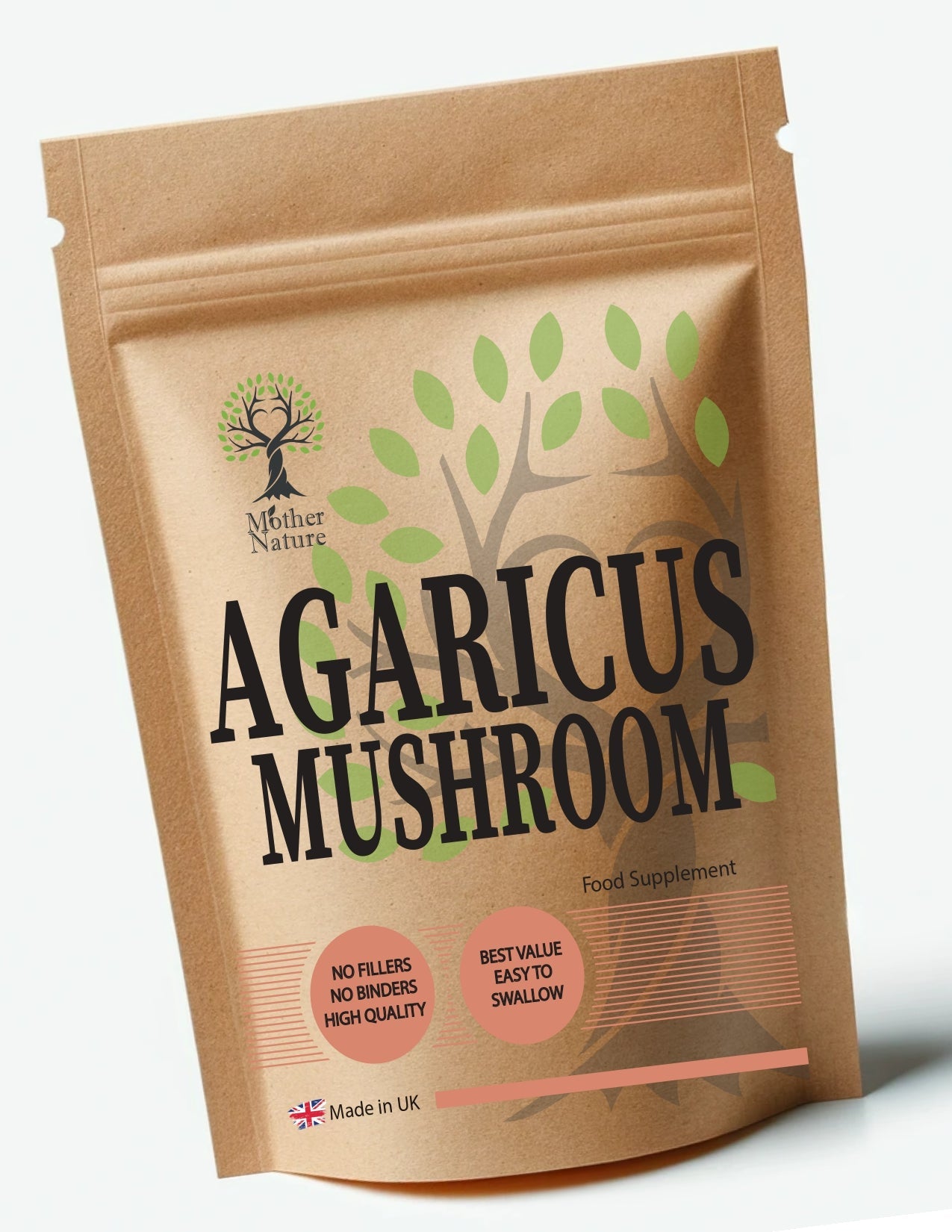 Agaricus Blazei Mushroom 500mg – Vegan Capsules | Mother Nature - MOTHER NATURE SUPPLEMENTSAgaricus Blazei Mushroom 500mg – Vegan Capsules | Mother NatureDiet Supplements