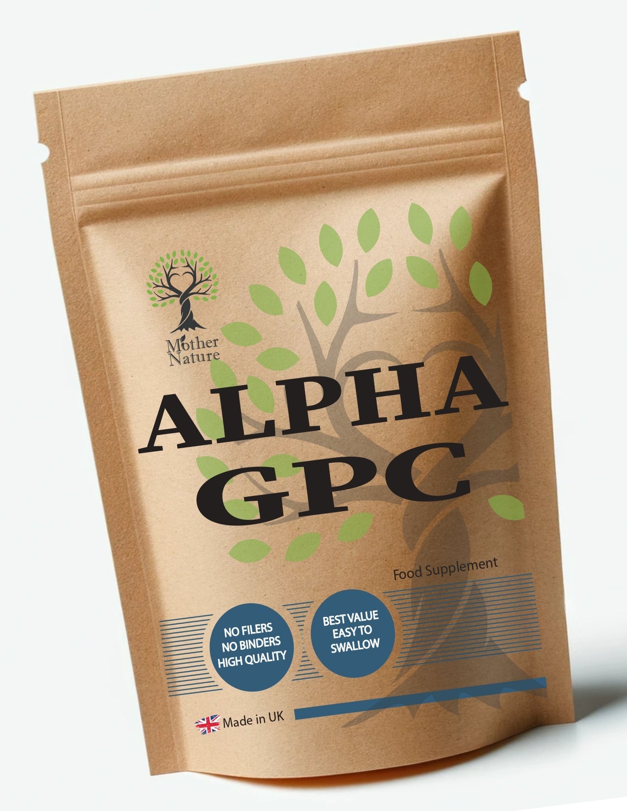 Alpha 100% GPC 500mg High Potency Clean Natural Alpha GPC Capsules Eco - friendly Best Vegan Supplements Plant - based Holistic Health - MOTHER NATURE SUPPLEMENTSAlpha 100% GPC 500mg High Potency Clean Natural Alpha GPC Capsules Eco - friendly Best Vegan Supplements Plant - based Holistic Health