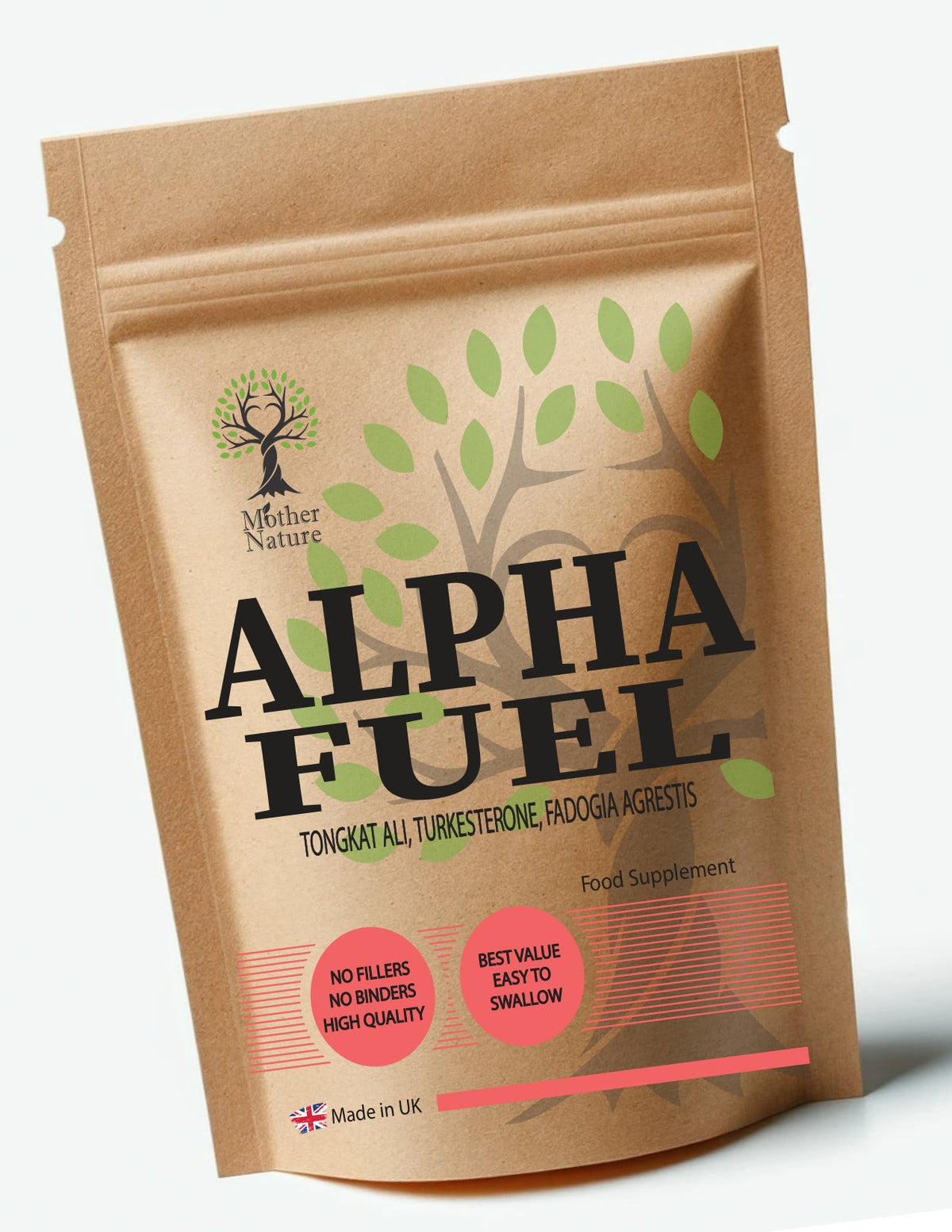 Alpha Fuel – Tongkat Ali, Ajuga Turkestanica & Fadogia | Mother Nature - MOTHER NATURE SUPPLEMENTSAlpha Fuel – Tongkat Ali, Ajuga Turkestanica & Fadogia | Mother NatureDiet Supplements