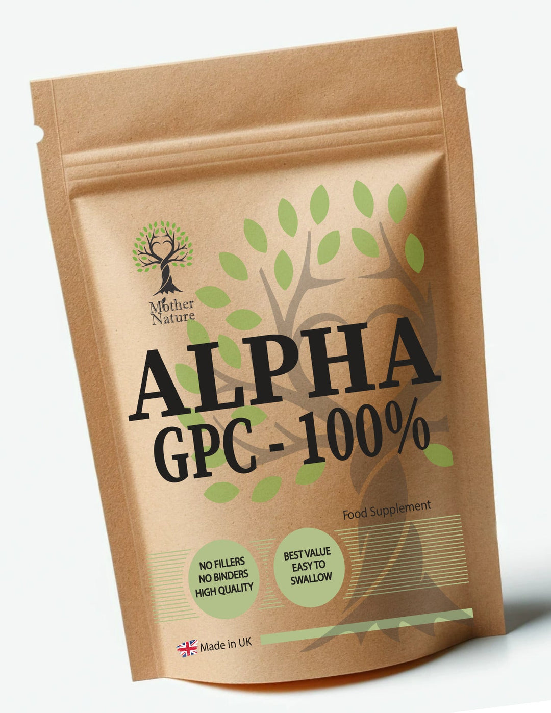 Alpha GPC 500mg – Vegan Capsules | Mother Nature - MOTHER NATURE SUPPLEMENTSAlpha GPC 500mg – Vegan Capsules | Mother NatureDiet Supplements
