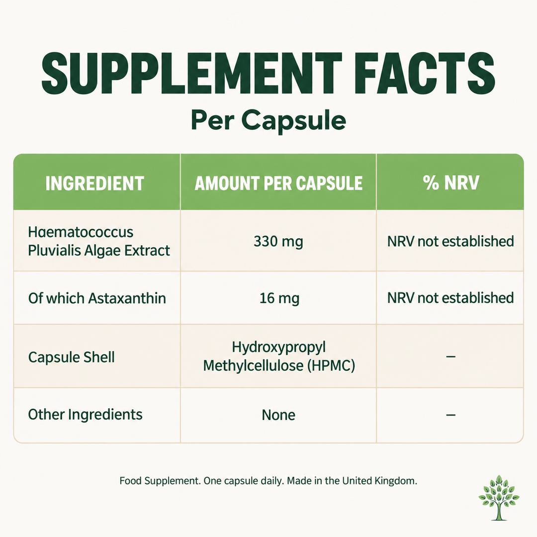 Astaxanthin 16mg – Vegan Algae Capsules | Mother Nature - MOTHER NATURE SUPPLEMENTSAstaxanthin 16mg – Vegan Algae Capsules | Mother NatureDiet Supplements