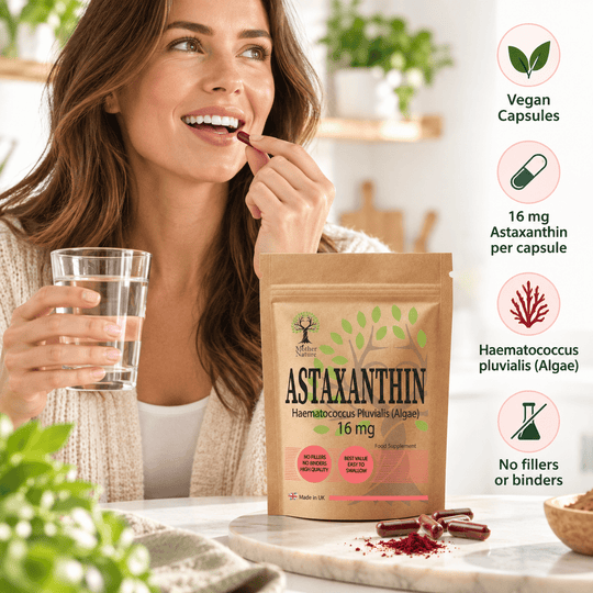 Astaxanthin 16mg – Vegan Algae Capsules | Mother Nature - MOTHER NATURE SUPPLEMENTSAstaxanthin 16mg – Vegan Algae Capsules | Mother NatureDiet Supplements