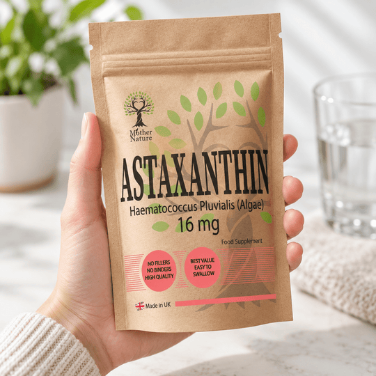 Astaxanthin 16mg – Vegan Algae Capsules | Mother Nature - MOTHER NATURE SUPPLEMENTSAstaxanthin 16mg – Vegan Algae Capsules | Mother NatureDiet Supplements