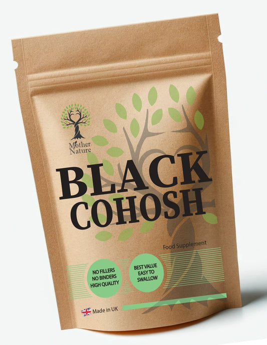 Black Cohosh Capsules 500mg Natural Actaea Racemosa Powder Vegan Supplement Menopause Support - MOTHER NATURE SUPPLEMENTSBlack Cohosh Capsules 500mg Natural Actaea Racemosa Powder Vegan Supplement Menopause SupportDiet Supplementss