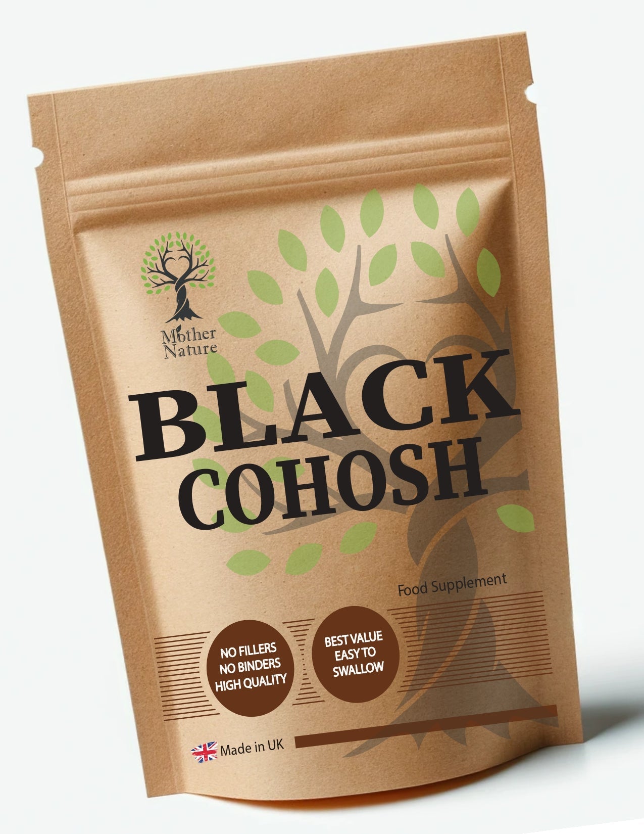 Black Cohosh Capsules 500mg Natural Actaea Racemosa Powder Vegan Supplement Menopause Support - MOTHER NATURE SUPPLEMENTSBlack Cohosh Capsules 500mg Natural Actaea Racemosa Powder Vegan Supplement Menopause SupportDiet Supplementss