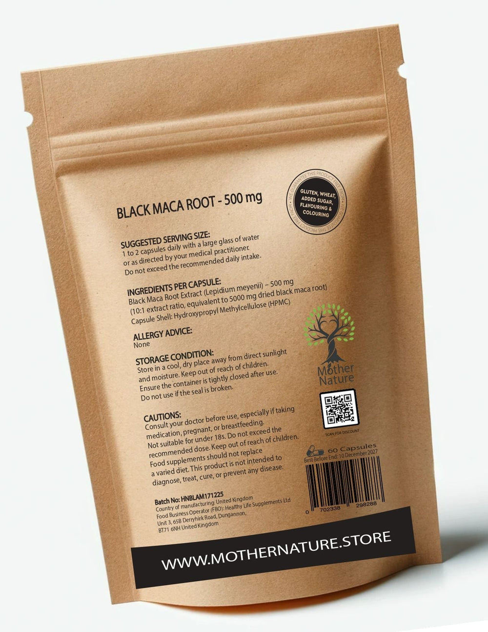Black Maca Root Capsules 500 mg – Mother Nature - MOTHER NATURE SUPPLEMENTSBlack Maca Root Capsules 500 mg – Mother NatureDiet Supplementss