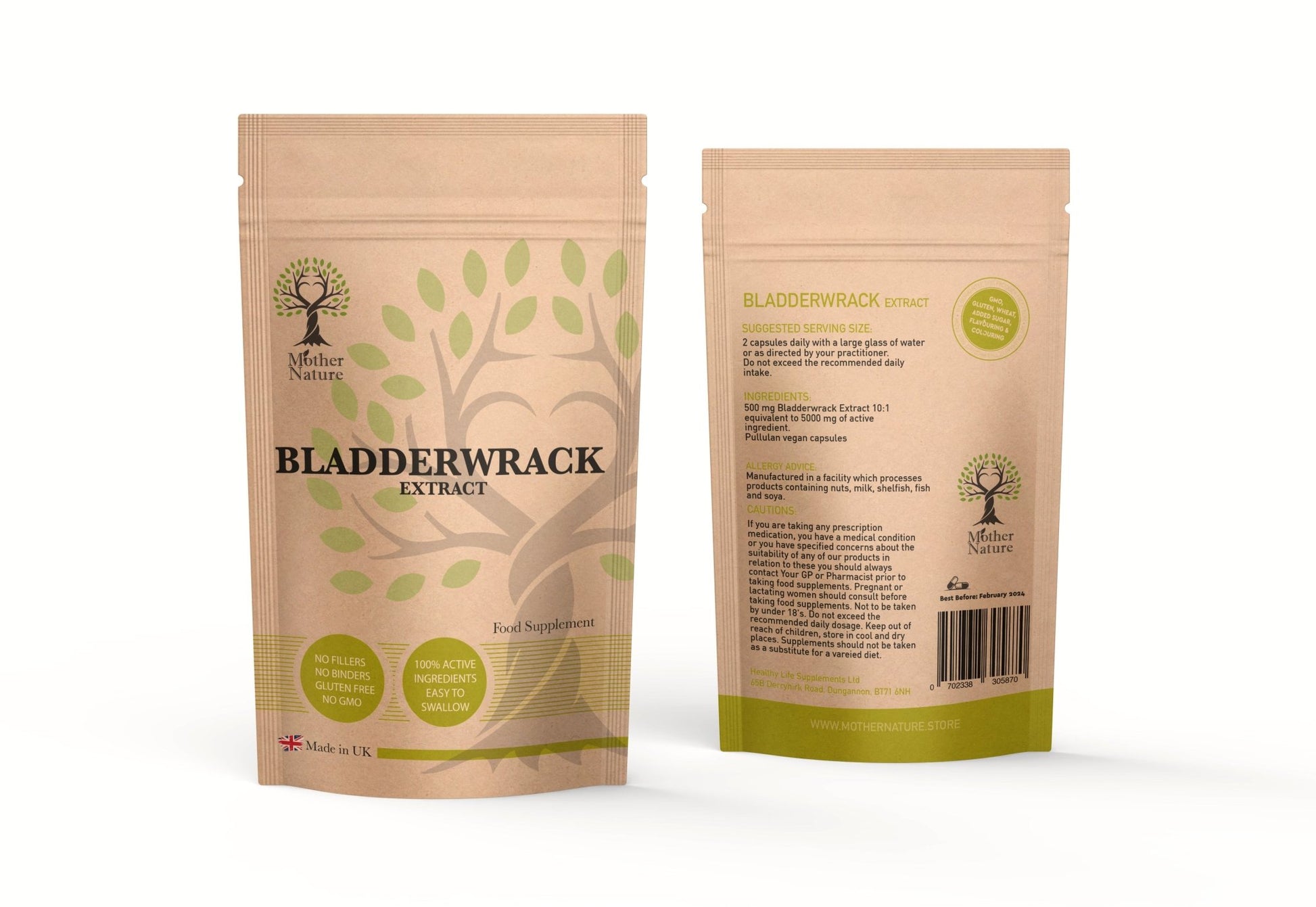 Bladderwrack Capsules 500mg Clean Strong Natural Bladderwrack Powder Supplement - MOTHER NATURE SUPPLEMENTSBladderwrack Capsules 500mg Clean Strong Natural Bladderwrack Powder Supplement