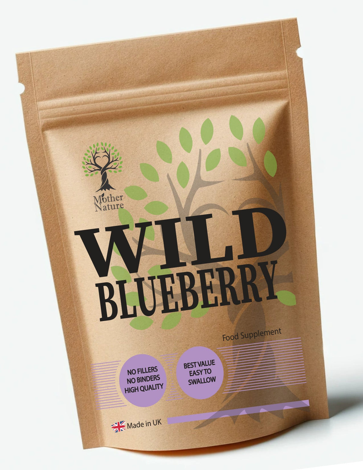Blueberry Powder Capsules 500 mg – Mother Nature - MOTHER NATURE SUPPLEMENTSBlueberry Powder Capsules 500 mg – Mother NatureDiet Supplements