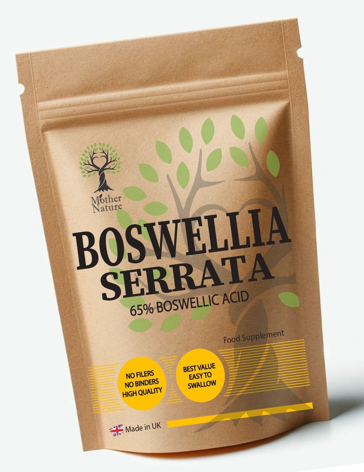 Boswellia Capsules 500 mg – Mother Nature - MOTHER NATURE SUPPLEMENTSBoswellia Capsules 500 mg – Mother NatureDiet Supplementss