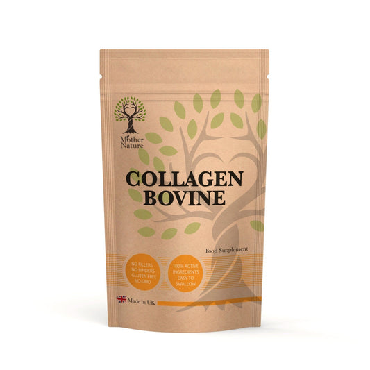 Bovine Collagen Capsules 600mg Bovine Collagen Peptides Natural Supplements - MOTHER NATURE SUPPLEMENTSBovine Collagen Capsules 600mg Bovine Collagen Peptides Natural Supplements