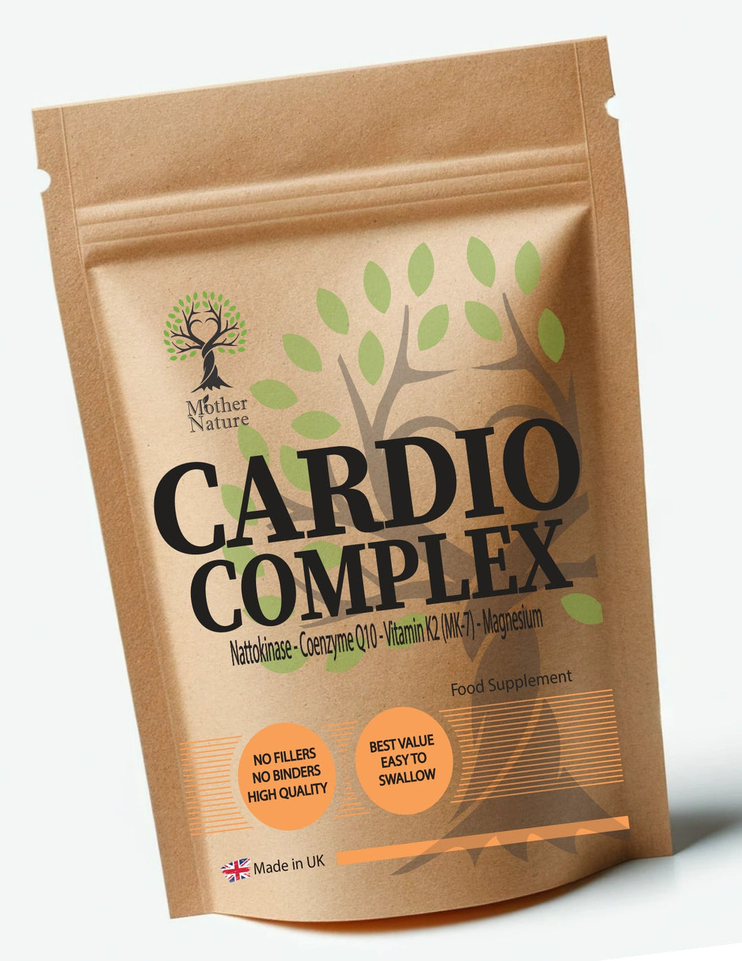 Cardio Complex – Nattokinase 2000FU, CoQ10 & Vitamin K2 | Clean Vegan Supplements - Mother Nature - MOTHER NATURE SUPPLEMENTSCardio Complex – Nattokinase 2000FU, CoQ10 & Vitamin K2 | Clean Vegan Supplements - Mother NatureDiet Supplements