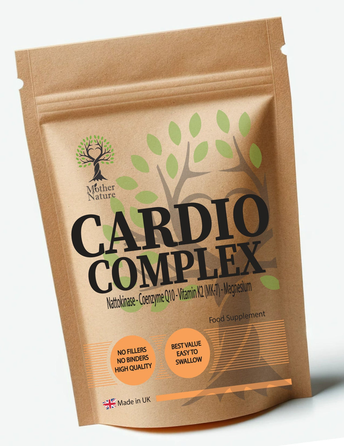 Cardio Complex – Nattokinase 2000FU, CoQ10 & Vitamin K2 | Clean Vegan Supplements - Mother Nature - MOTHER NATURE SUPPLEMENTSCardio Complex – Nattokinase 2000FU, CoQ10 & Vitamin K2 | Clean Vegan Supplements - Mother NatureDiet Supplements