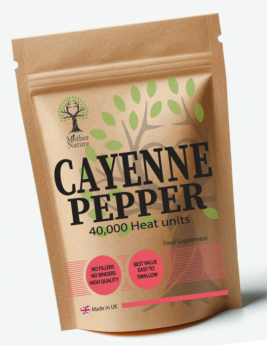 Cayenne Pepper 500 mg – Mother Nature - MOTHER NATURE SUPPLEMENTSCayenne Pepper 500 mg – Mother NatureDiet Supplements