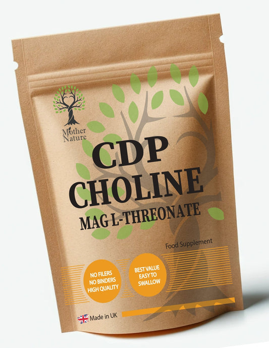 CDP Choline 600mg Magnesium L - threonate Capsules Natural CDP Citicoline Citicoline Supplement Vegan - MOTHER NATURE SUPPLEMENTSCDP Choline 600mg Magnesium L - threonate Capsules Natural CDP Citicoline Citicoline Supplement Vegan