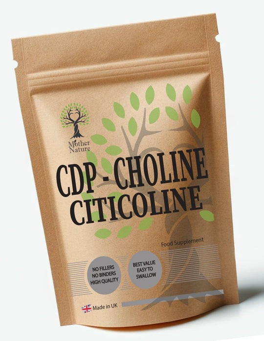 CDP Choline Citicoline 500mg Capsules Natural Citicoline Powder Supplement Vegan - MOTHER NATURE SUPPLEMENTSCDP Choline Citicoline 500mg Capsules Natural Citicoline Powder Supplement VeganDiet Supplementss