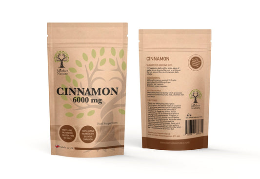 Ceylon Cinnamon Extract 600mg 20 x Stronger than Cinnamon Powder UK Supplement - MOTHER NATURE SUPPLEMENTSCeylon Cinnamon Extract 600mg 20 x Stronger than Cinnamon Powder UK Supplement