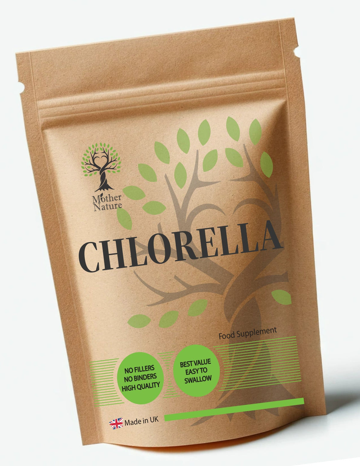 Chlorella 500 mg – Mother Nature - MOTHER NATURE SUPPLEMENTSChlorella 500 mg – Mother NatureDiet Supplements