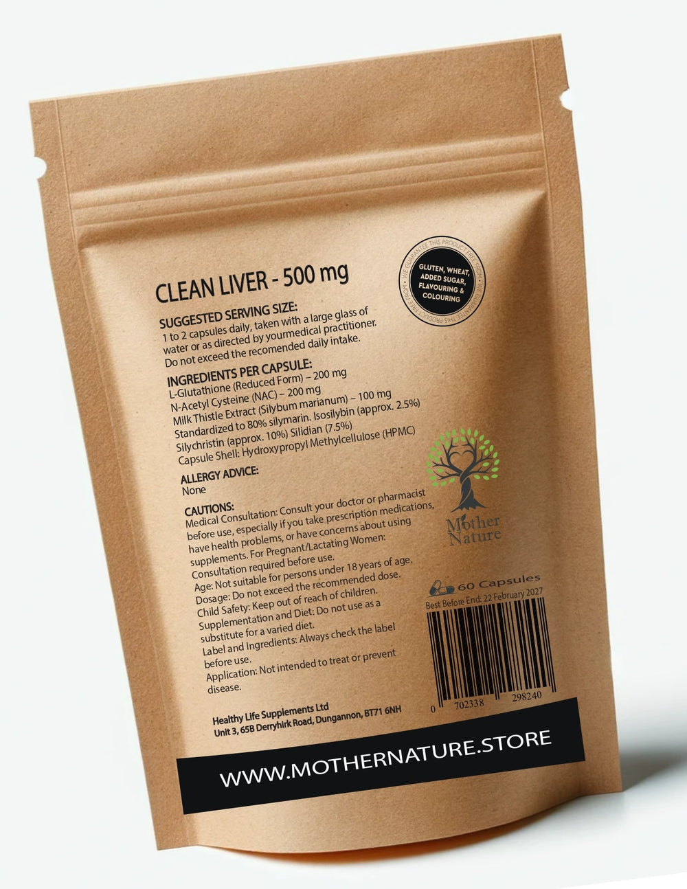 Clean Liver Capsules 500mg Clean Milk Thistle N - Acetyl L - Glutathione Powder Eco - friendly Best Vegan Supplements Holistic Health - MOTHER NATURE SUPPLEMENTSClean Liver Capsules 500mg Clean Milk Thistle N - Acetyl L - Glutathione Powder Eco - friendly Best Vegan Supplements Holistic HealthDiet Supplementss