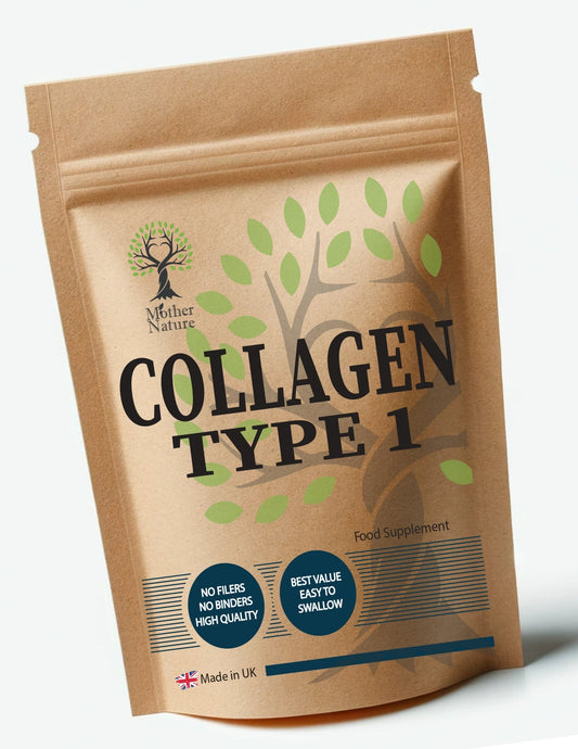 Collagen Capsules 600mg High Potency Clean Natural Collagen Type 1 Eco - friendly Best Vegan Supplements Plant - based Holistic Health - MOTHER NATURE SUPPLEMENTSCollagen Capsules 600mg High Potency Clean Natural Collagen Type 1 Eco - friendly Best Vegan Supplements Plant - based Holistic Health