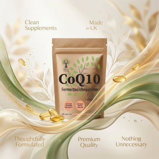 CoQ10 500mg High Absorption Natural Fermented Coenzyme Q10 Ubiquinone Softgels – Mother Nature - MOTHER NATURE SUPPLEMENTSCoQ10 500mg High Absorption Natural Fermented Coenzyme Q10 Ubiquinone Softgels – Mother NatureDiet Supplementss