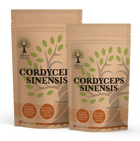 Cordyceps Sinensis 550mg Capsules Natural Mushroom Powder Cordyceps Supplement - MOTHER NATURE SUPPLEMENTSCordyceps Sinensis 550mg Capsules Natural Mushroom Powder Cordyceps Supplement