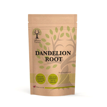 Dandelion Root Capsules 600mg Strong Natural Dandelion Extract Vegan Supplements - MOTHER NATURE SUPPLEMENTSDandelion Root Capsules 600mg Strong Natural Dandelion Extract Vegan Supplements