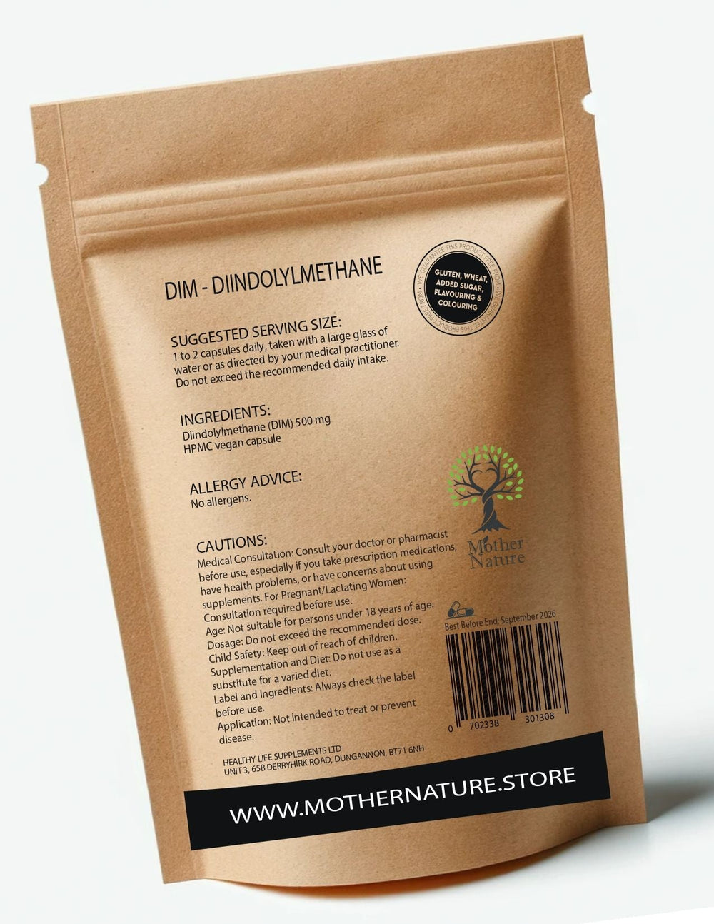 Diindolylmethane (DIM) Capsules 500 mg – Mother Nature - MOTHER NATURE SUPPLEMENTSDiindolylmethane (DIM) Capsules 500 mg – Mother NatureDiet Supplementss