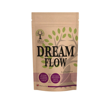 Dream Flow Capsules 600mg Best Natural Sleep Support UK Supplement Vegan - MOTHER NATURE SUPPLEMENTSDream Flow Capsules 600mg Best Natural Sleep Support UK Supplement Vegan