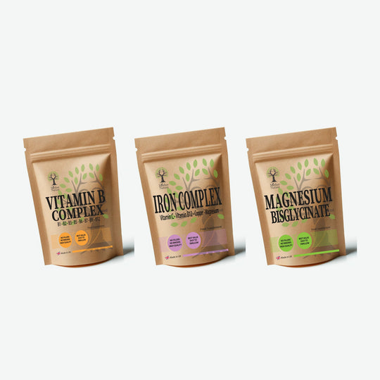 Energy & Vitality Stack – Vitamin B Complex, Iron & Magnesium – Mother Nature - MOTHER NATURE SUPPLEMENTSEnergy & Vitality Stack – Vitamin B Complex, Iron & Magnesium – Mother NatureDiet Supplements