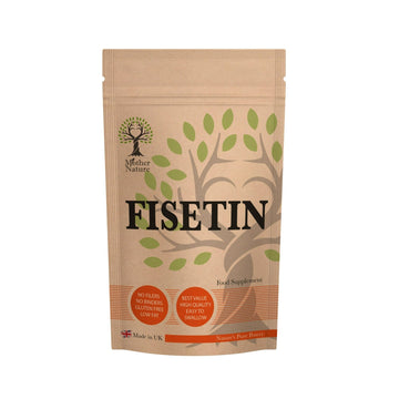 Fisetin 450mg Capsules Natural Fisetin Powder Max Strength UK Vegan Supplements - MOTHER NATURE SUPPLEMENTSFisetin 450mg Capsules Natural Fisetin Powder Max Strength UK Vegan Supplements