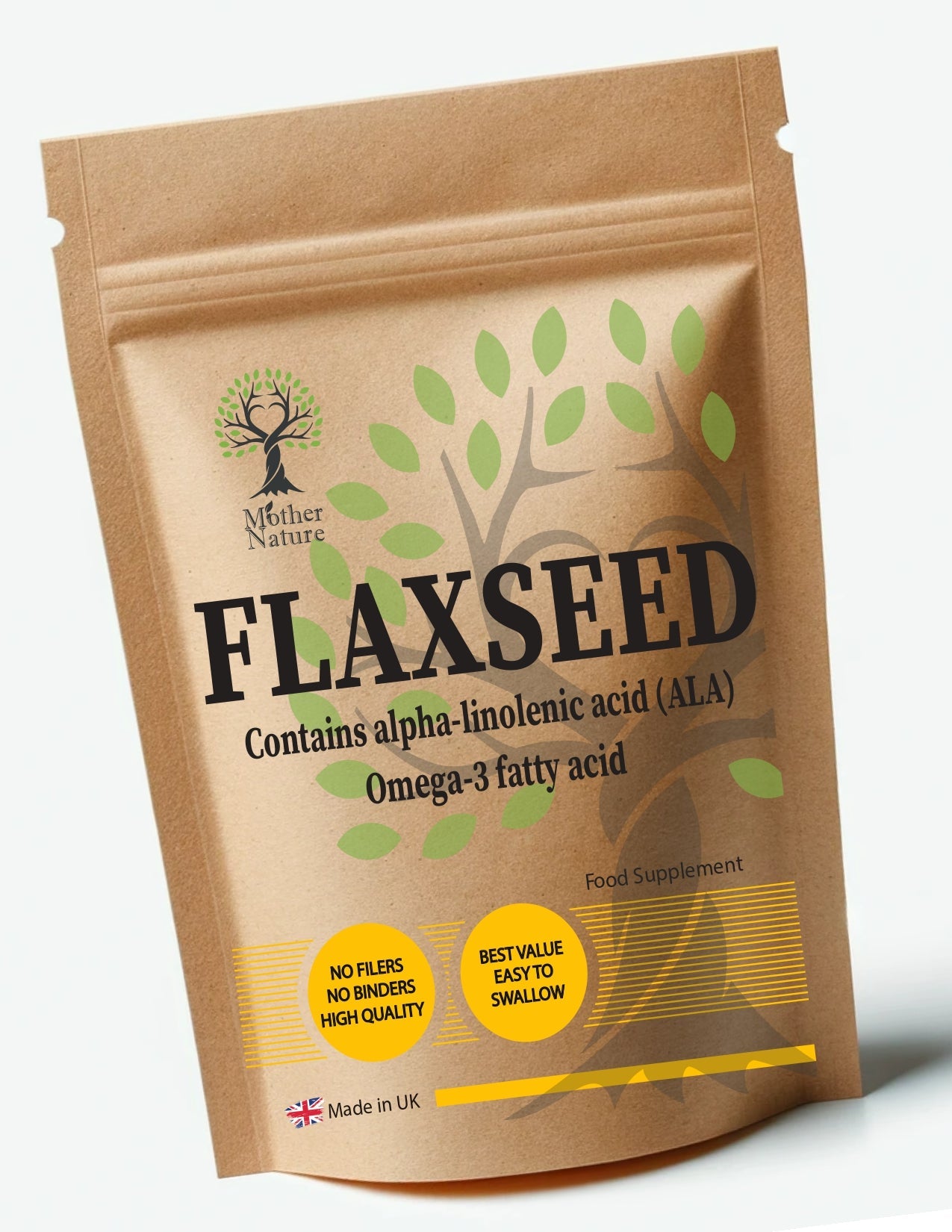 Flaxseed Capsules 500mg Rich Source of Omega - 3 fatty Acids, Fiber, and Lignans Clean Natural Flaxseed Powder Eco - friendly Best Vegan Supplements Plant - based Holistic Health - MOTHER NATURE SUPPLEMENTSFlaxseed Capsules 500mg Rich Source of Omega - 3 fatty Acids, Fiber, and Lignans Clean Natural Flaxseed Powder Eco - friendly Best Vegan Supplements Plant - based Holistic Health