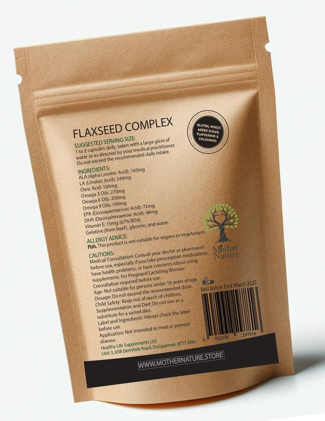 Flaxseed Oil 1000 mg – Mother Nature - MOTHER NATURE SUPPLEMENTSFlaxseed Oil 1000 mg – Mother NatureDiet Supplementss
