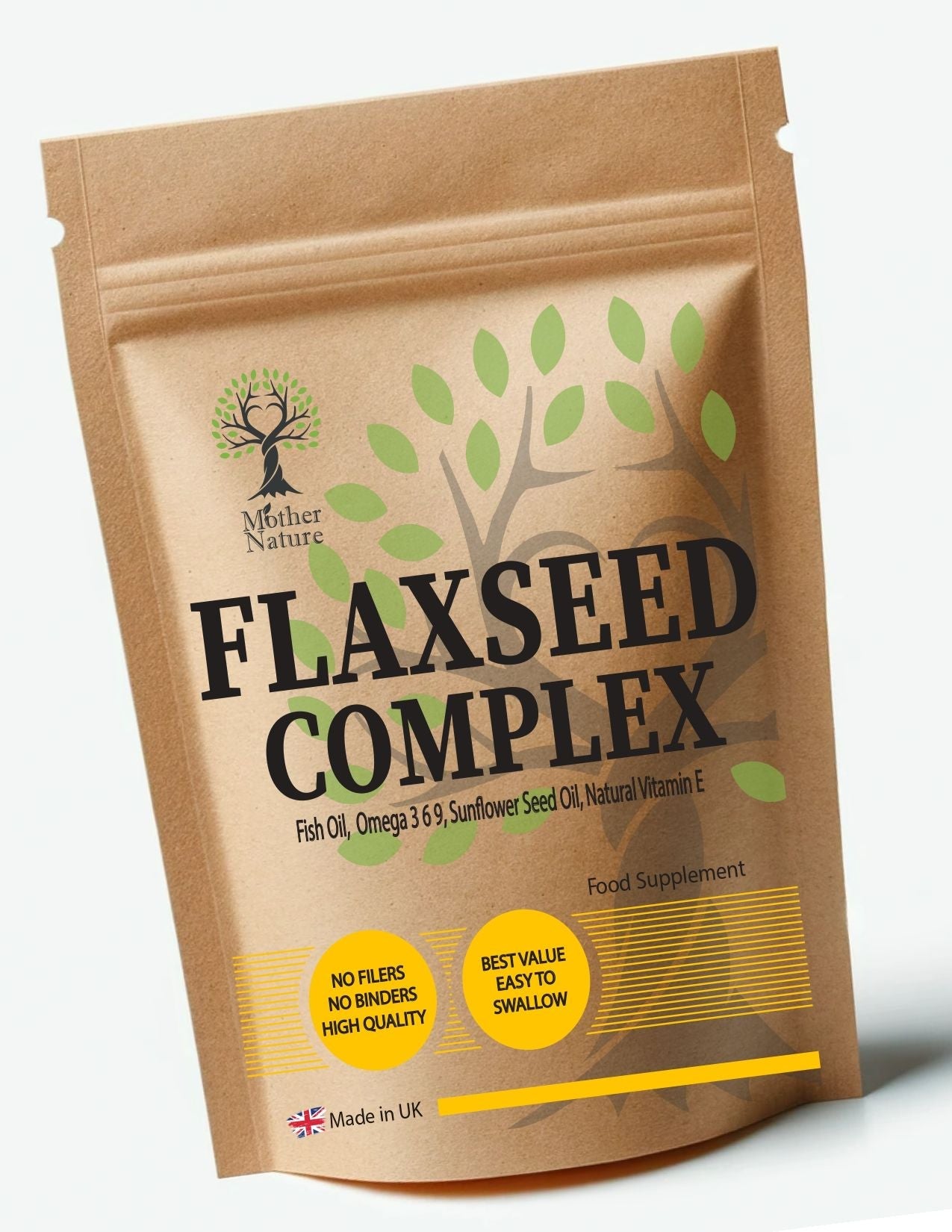Flaxseed Oil 1000 mg – Mother Nature - MOTHER NATURE SUPPLEMENTSFlaxseed Oil 1000 mg – Mother NatureDiet Supplementss